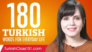 180 Turkish Words for Everyday Life - Basic Vocabulary #9