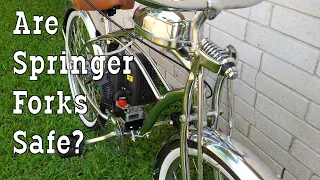 Are Knee Springer Forks For Motorized Bikes Unsafe? YES!