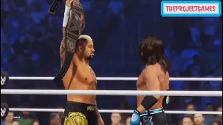 WWE2K23 Money In The Bank - AJ Styles vs Solo Sikoa - WWE Championship Match