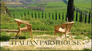 RENOVATING A RUIN: Farmhouse Living Room, Kitchen Plans, Spring in Tuscany & Orange Cake (Ep 18)