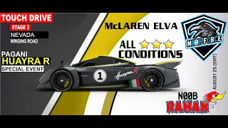 Pagani Huayra R | Special Event | Stage 2 | Asphalt 9 | 3 Star All Conditions | TD | Noob Force