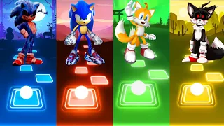 Sonic Exe Vs Sonic Prime Vs Tails Vs Tails Exe Tiles Hop Gameplay