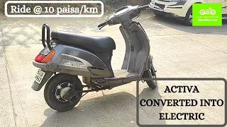 Petrol scooter Converted into electric | Electric conversion kit | #india #status #startup