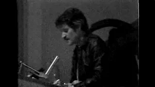 John Ashbery reads "Fear of Death," May 1973 in San Francisco — The Poetry Center