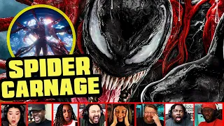 Reactors Reaction To Venom Going Up Against Carnage On Venom Let There Be Carnage | Mixed Reactions