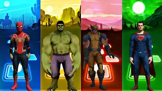 Telis Hop EDM Rush - Spiderman vs Hulk vs Wolverine vs Superman