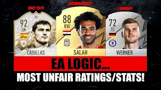 FIFA 22 | EA LOGIC... MOST UNFAIR & WRONG RATINGS/STATS! 😂🤦‍♂️ ft. Casillas, Salah, Werner… etc