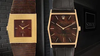 Rolex Cellini 18k Yellow Gold Wood Dial Watches: Vintage 4122 and Midas 4126 | SwissWatchExpo