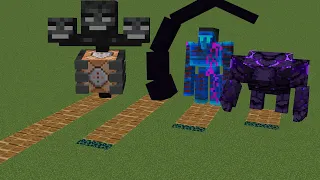 Who will generate the most desert sculk The Biggest Wither Storm Boss or ALL MUTANT BOSSES?