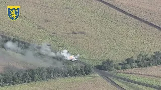 Оператори ударних дронів відправили на "відпочинок" артилерійську гаубицю 2С19 «Мста-С» окупантів