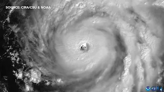 A ten hour, high resolution time lapse of Hurricane Ian over the Gulf of Mexico.