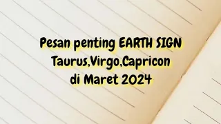 EARTH SIGN(Taurus,Virgo,Capricon) Maret 24"GUNAKAN KEKUATANMU, KABAR BAIK KEUANGAN" | Aurelia Tarot