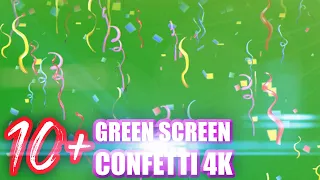 Confetti Green Screen (4K + Free Download Link)