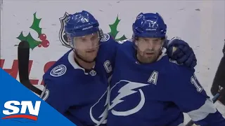 Alex Killorn Scores On A Beautiful Passing Play By The Lightning