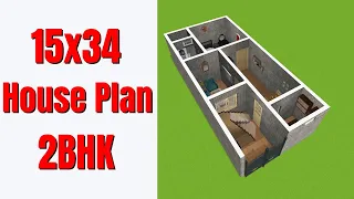 15x34 new house design || 15X34 House Plan || 50 Gaj House Design