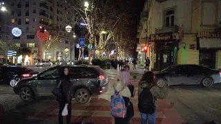 Christmas Lights in Modern Tbilisi, Vake District, Georgia 🇬🇪, December 2023.