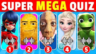 🎵🔥 Devine qui CHANTE...! 🎤 Elsa, Mario, Mercredi, Tenge, Skibidi, Disney | Super Mega Quiz