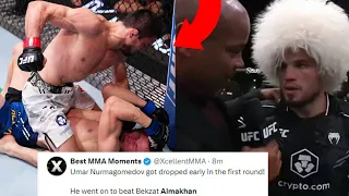 FIGHTERS REACT TO BEKZAT ALMAKHAN LOSS TO UMAR NURMAGOMEDOV | ALMAKHAN VS NURMAGOMEDOV REACTIONS