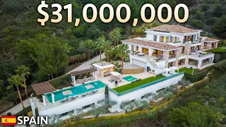 Inside a $31,000,000 ULTRA Luxurious Spanish Mega Mansion With Sea Views!