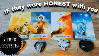 Love Tarot Pick A Card  🖤🤍 What would they TELL you IF they were 💯Honest with YOU?! Tarot Reading 🫖