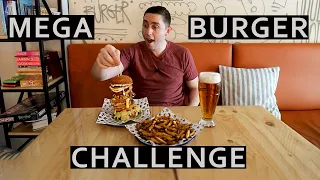 MEGA Burger Challenge in Sofia, Bulgaria: Record Eating Attempt (Mukbang)