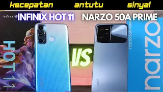 DUEL Realme Narzo 50A Prime vs Infinix Hot 11 Indonesia, KETAT BUNG! || GADGET VERSUS