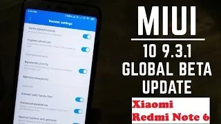 MIUI 10 GLOBAL BETA 9.3.1 ОБЗОР ЕЖЕНЕДЕЛЬНОЙ ПРОШИВКИ