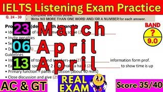 23 MARCH, 06 APRIL & 13 APRIL 2024 IELTS LISTENING PRACTICE TEST 2024 WITH ANSWERS | IDP & BC