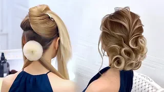 Wedding hairstyle.Beautiful hairstyles step by step.