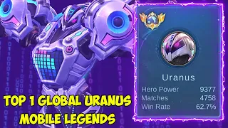 Meta Terbaru Top 1 Global Uranus Jungler Bikin satu squad jadi coklat di mobile legends