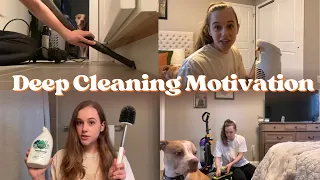 CLEAN WITH ME // DEEP CLEANING MOTIVATION