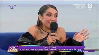 Exclusivo: María Beccerra revela sorpresas de su show en Viña 2024 | Arriba Viña | Canal 13