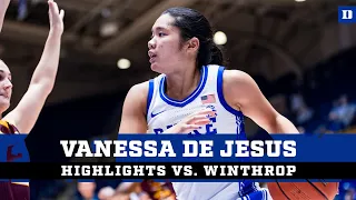 Vanessa de Jesus Career-High ASSISTS vs. Winthrop