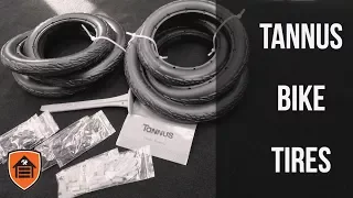 Tannus Tires - Airless bike tire installation