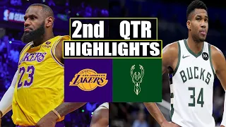 Los Angeles Lakers vs Milwaukee Bucks 2nd Highlights | March 8 | 2024 NBA Season