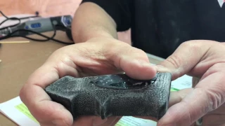 JB Weld Black Plastic Bonder Sanding Stippling Test Part 2