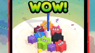 Merge Blocks 3D - 2048 Puzzle video games walkthrough Android, iOS New Update All Levels #1