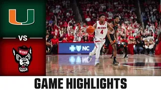 Miami vs. NC State Men's Basketball Highlights (2022-23)