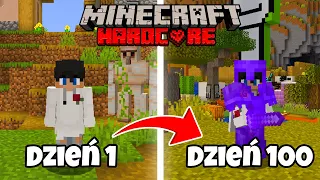 PRZEŻYŁEM 100 DNI W MINECRAFT HARDCORE, ale ROBIĄC WYZWANIA...