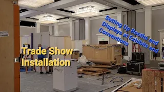 Tradeshow Installation & Dismantle Crew Set Up Exhibit #display #booth #assemble #popup #convention