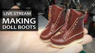 Making Doll Shoes Stream | Прямой Эфир: Делаю Обувь для Куклы