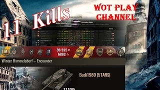 T110E5 11  Kills  Pool, Kolobanov   Winter Himmelsdorf  World of Tanks 0.9.16