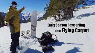 Early Season Powsurfing on a Flying Carpet