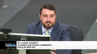St. Lucie County Planning & Zoning Meeting Nov. 19, 2020