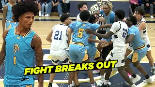 Mikey Williams SUPER HEATED Game!! Teammates Stands Up For Each Other