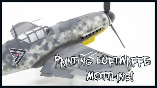 My First Luftwaffe Mottling! Airbrushing German Aircraft Camouflage
