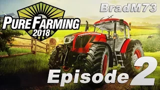 Pure Farming 2018 - My First Farm - Episode 2 - The Water Tank, Sprayer and Plowing!