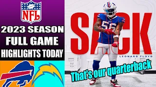 Bills vs Chargers GAME HIGHLIGHS TODAY [WEEK 16] December 23,2023 | NFL HighLights TODAY 2023