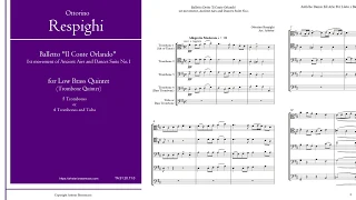 [Score/Audio] Respighi: Ancient Airs and Dances Suites No.1, 1st mov. for Low Brass Quintet