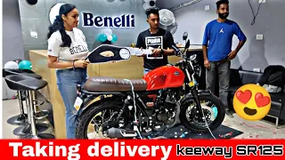 Taking delivery of New Keeway SR125 in Red Colour 🔥😍